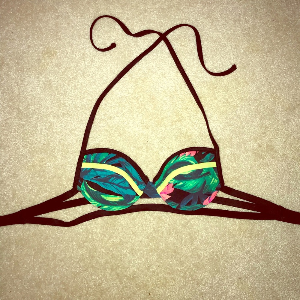floral bikini top